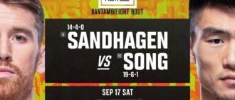 UFC Fight Night 210: Сэндхаген - Ядонг прямая трансляция