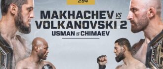 UFC 294: Махачев - Волкановски 21.10.2023 прямая трансляция