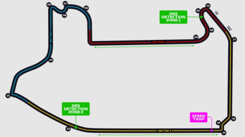 Карта трассы Las Vegas Strip Circuit